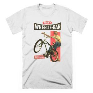 Wham-O Wheelie-Bar Shirt, Childhood Toys 50s Graphic Tee Vintage Bike Shirt